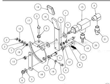 Page R Diagram and Parts List for MK-4030KB  MK Diamond Concrete Saw